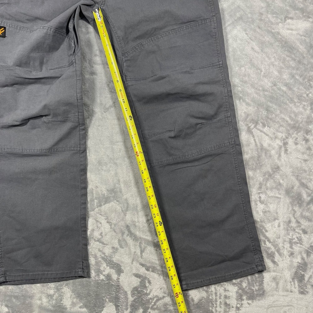 HAWX Work Gear Men's Grey Canvas Carpenter Utility Work Pants Size 36(37)x32 - Picture 4 of 11